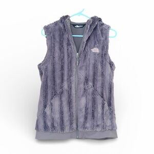 The North Face‎ Women's Furlander Faux Fur Hooded Vest in a gray. Small.